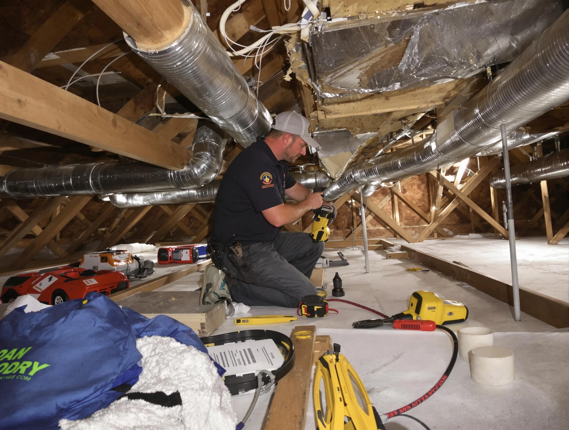 Professional air duct repair by Irvine Air Duct Cleaning in Irvine