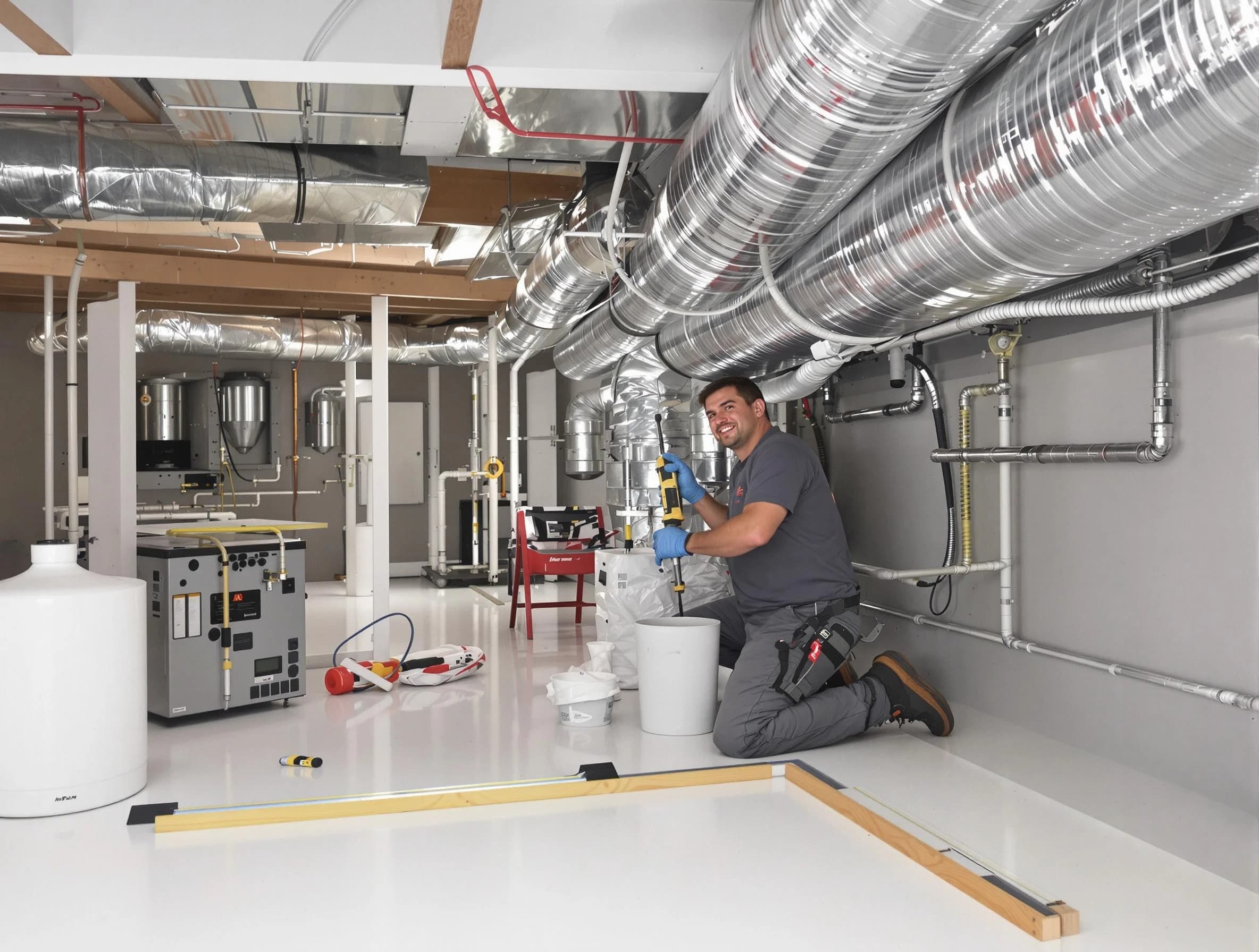 Professional duct sealing service by Irvine Air Duct Cleaning in Irvine